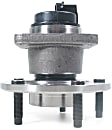 H513090 Front, Driver or Passenger Side Wheel Hub, 5 Lugs, With Bearing, Supreme Series
