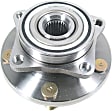 H513157 Front, Driver or Passenger Side Wheel Hub, 5 Lugs, With Bearing, Supreme Series