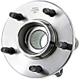 H513189 Front, Driver or Passenger Side Wheel Hub, 5 Lugs, With Bearing, Supreme Series