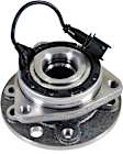 H513191 Front, Driver or Passenger Side Wheel Hub, 5 Lugs, With Bearing, Supreme Series