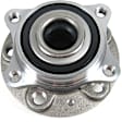 H513194 Front, Driver or Passenger Side Wheel Hub, 5 Lugs, With Bearing, Supreme Series