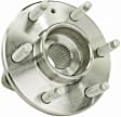 H513198 Front, Driver or Passenger Side Wheel Hub, 6 Lugs, With Bearing,, Supreme Series