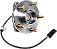 H513200 Front, Driver or Passenger Side Wheel Hub, 5 Lugs, With Bearing, RWD, 4.3L, 6Cyl, Supreme Series