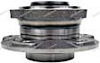 H513210 Front, Driver or Passenger Side Wheel Hub, 5 Lugs, With Bearing, Supreme Series