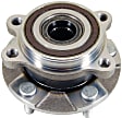 H513257 Front, Driver or Passenger Side Wheel Hub, 5 Lugs, With Bearing, Supreme Series