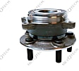 H513287 Front, Driver or Passenger Side Wheel Hub, 5 Lugs, With Bearing, 1.8L, 4Cyl, Supreme Series