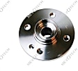 H513309 Front, Driver or Passenger Side Wheel Hub, 4 Lugs, With Bearing, Supreme Series
