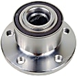 H513328 Front, Driver or Passenger Side Wheel Hub, 5 Lugs, With Bearing, Supreme Series