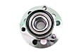 H515001 Front, Driver or Passenger Side Wheel Hub, 6 Lugs, With Bearing, Supreme Series