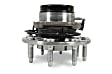 H515086 Front, Driver or Passenger Side Wheel Hub, 8 Lugs, With Bearing, Supreme Series