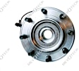 H515099 Front, Driver or Passenger Side Wheel Hub, 8 Lugs, With Bearing, Supreme Series