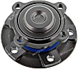 MB10301 Front, Driver or Passenger Side Wheel Hub, 5 Lugs, With Bearing, Supreme Series