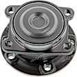 MB25314 Rear, Driver or Passenger Side Wheel Hub, 5 Lugs, With Bearing, FWD, Supreme Series