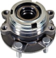 MB30302 Front, Driver or Passenger Side Wheel Hub, 5 Lugs, With Bearing, 2.5L, 4Cyl, Supreme Series