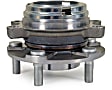 MB30302 Front, Driver or Passenger Side Wheel Hub, 5 Lugs, With Bearing, 2.5L, 4Cyl, Supreme Series