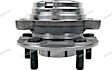 MB30312 Front, Driver or Passenger Side Wheel Hub, 5 Lugs, With Bearing, Supreme Series