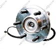 MB40302 Front, Driver or Passenger Side Wheel Hub, 6 Lugs, With Bearing, Supreme Series