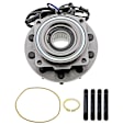 MB40308 Front, Driver or Passenger Side Wheel Hub, 4 Lugs, 4 X 4