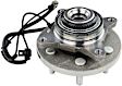 MB40321 Front, Driver or Passenger Side Wheel Hub, 6 Lugs, With Bearing, 4WD, 3.5L, 6Cyl, Supreme Series