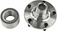 MB40322 Front, Driver or Passenger Side Wheel Hub, 5 Lugs, With Bearing, FWD, BXT Series