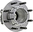 MB40331 Front, Driver or Passenger Side Wheel Hub, 4 Lugs, With Bearing, 4WD, Supreme Series