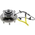 MB40336 Front, Driver or Passenger Side Wheel Hub, 6 Lugs, Sensor Included, 4WD, Supreme Series