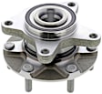 MB40338 Front, Driver or Passenger Side Wheel Hub, 4 Lugs, 4WD
