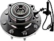 MB50308 Front, Driver or Passenger Side Wheel Hub, 8 Lugs, With Bearing, 4WD, Supreme Series