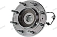 MB50308 Front, Driver or Passenger Side Wheel Hub, 8 Lugs, With Bearing, 4WD, Supreme Series