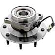 MB50312 Front, Driver or Passenger Side Wheel Hub, 8 Lugs, Sensor Included, Supreme Series
