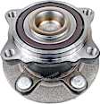 MB80302 Rear, Driver or Passenger Side Wheel Hub, 5 Lugs, With Bearing, FWD, Supreme Series