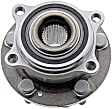 MB90311 Front, Driver or Passenger Side Wheel Hub, 5 Lugs, With Bearing, Supreme Series