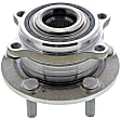 MB90311 Front, Driver or Passenger Side Wheel Hub, 5 Lugs, With Bearing, Supreme Series