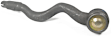 MES3188 Front, Passenger Side, Outer Tie Rod End, Supreme Series