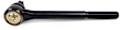 MES406R Front, Driver or Passenger Side, Outer Tie Rod End, Supreme Series