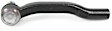 MES80627 Front, Driver Side, Outer Tie Rod End, Supreme Series