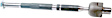 MS10722 Front, Driver or Passenger Side, Inner Tie Rod End, Supreme Series