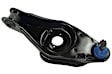 CMS25105 Front, Passenger Side, Lower Control Arm, Rear Wheel Drive, Greaseable, includes Castle Nut, Cotter Pin, and Grease Fitting