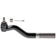 MS40654 Front or Rear, Driver Side, Outer Tie Rod End