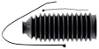MS500308 Steering Rack Boot, Sold Individually, Direct Fit