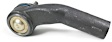 MS76602 Front, Passenger Side, Outer Tie Rod End, Supreme Series