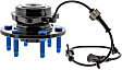 TXF515036 Front, Driver or Passenger Side Wheel Hub, 6 Lugs, Sensor Included, TTX Series