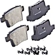 BR1071 Rear Standard Premium Series Organic Brake Pad Set