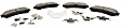 BR1164C Front OE Replacement Brake Pad Set