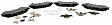 BR1164C Front OE Replacement Brake Pad Set