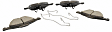 2013 Ford Escape - Front OE Replacement Brake Pad Set, 1.6L 4Cyl