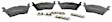BR1790A Rear OE Replacement Brake Pad Set