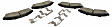 BR833C Front OE Comparable Pad Material Brake Pad Set