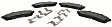 BR833C Front OE Comparable Pad Material Brake Pad Set
