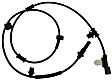 2015 Ford F-150 - Rear, Driver Side ABS Speed Sensor